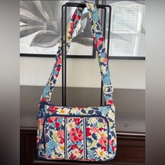 Vera Bradley Summer Cottage Floral Quilted Crossbody Bag - Picture 1 of 10